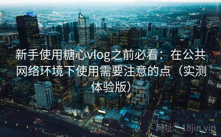 新手使用糖心vlog之前必看：在公共网络环境下使用需要注意的点（实测体验版）