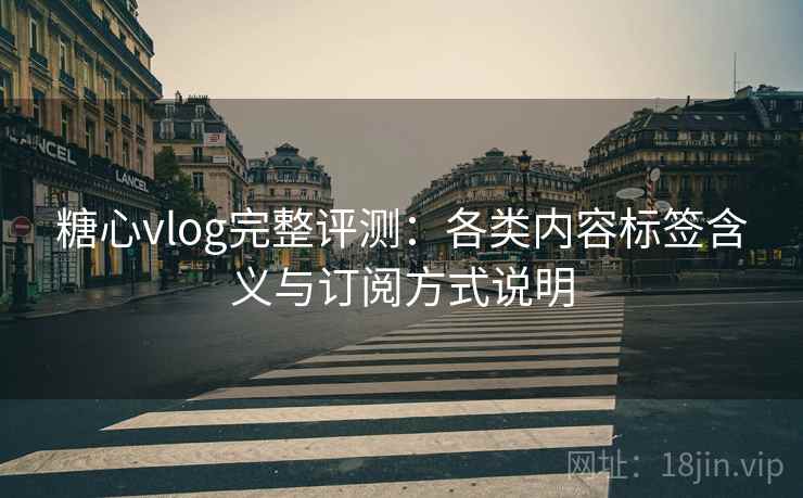 糖心vlog完整评测：各类内容标签含义与订阅方式说明