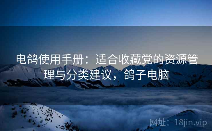 电鸽使用手册：适合收藏党的资源管理与分类建议，鸽子电脑