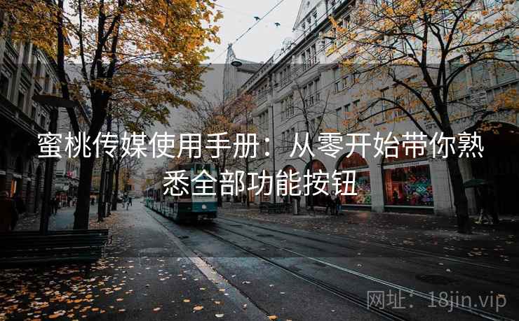 蜜桃传媒使用手册：从零开始带你熟悉全部功能按钮