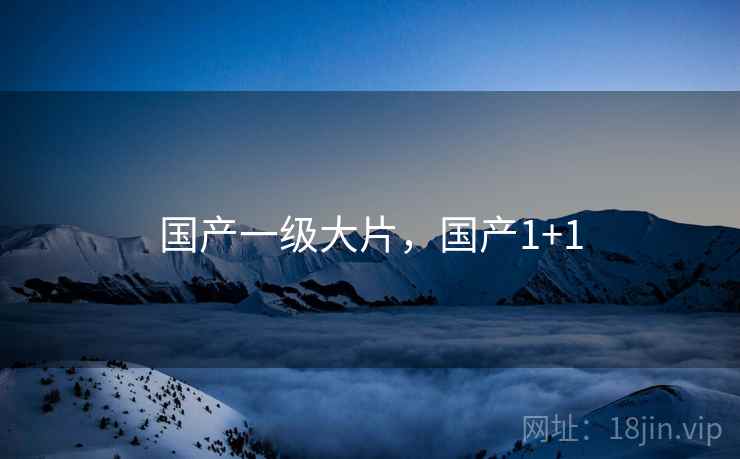 国产一级大片，国产1+1