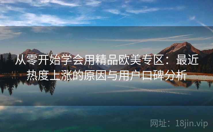 从零开始学会用精品欧美专区：最近热度上涨的原因与用户口碑分析