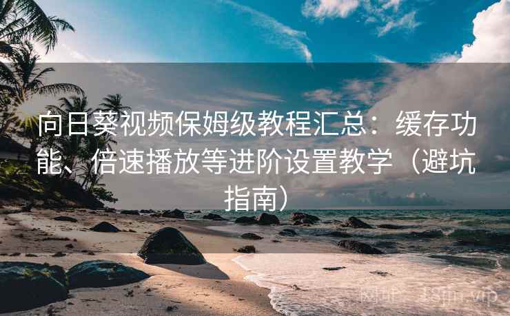 向日葵视频保姆级教程汇总:缓存功能、倍速播放等进阶设置教学(避坑指南) 向日葵视频保姆级教程汇总:缓存功能、倍速播放等进阶设置教学(避坑指南)